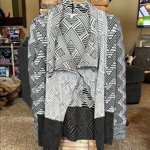 Lucky Brand Geometric Knit Cardigan